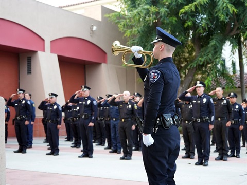CCPD and CCFD members at September 11 Remembrance